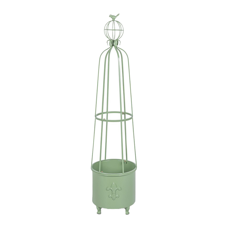 Fleur De Lis Obelisk Planter
