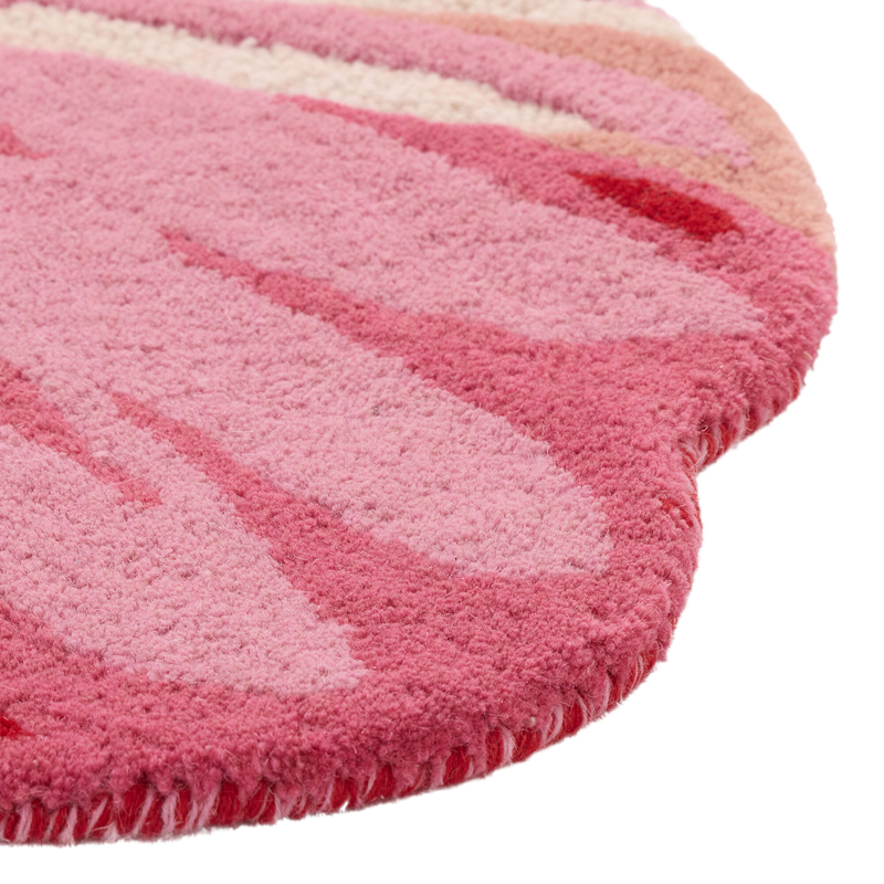 Hibiscus Flower Silhouette Rug