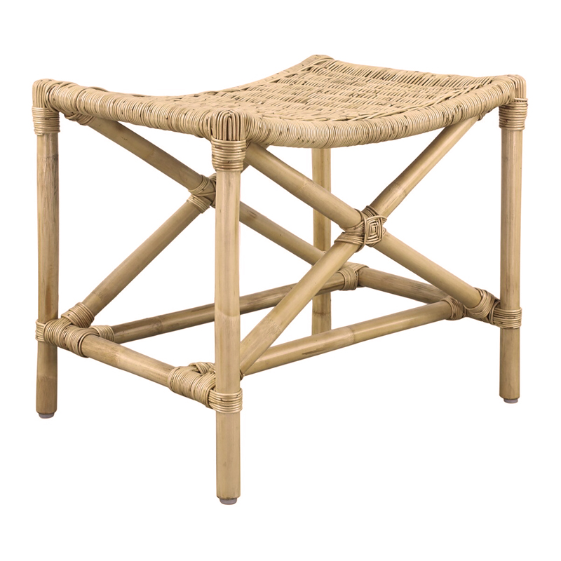 Director's Rattan Ottoman