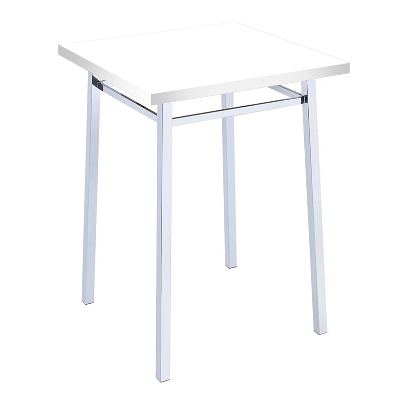 Swiss White Highboy Cocktail Table