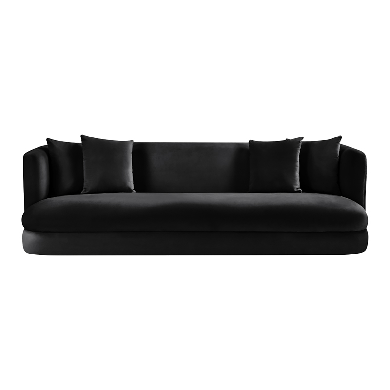 Adlon Black Velvet Lounge Sofa
