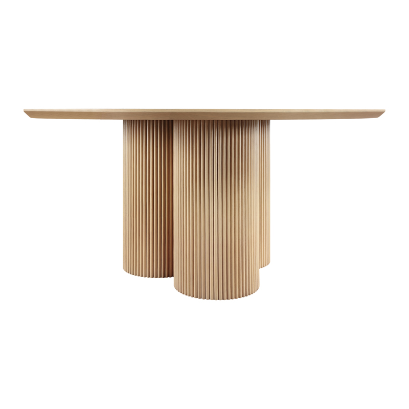 Fluted Governor Round Dining Table 60"