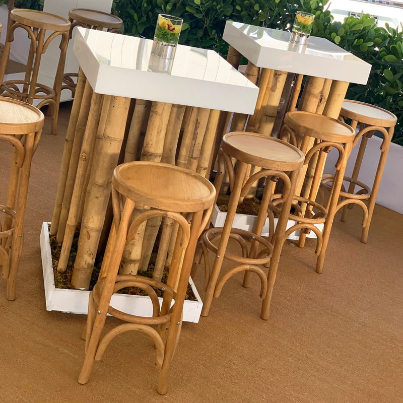 Bamboo Forest Highboy Cocktail Table