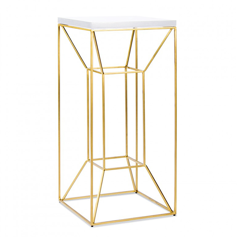 Floating Gold Highboy Cocktail Table