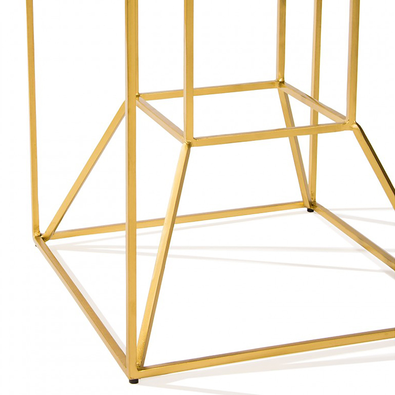 Floating Gold Highboy Cocktail Table