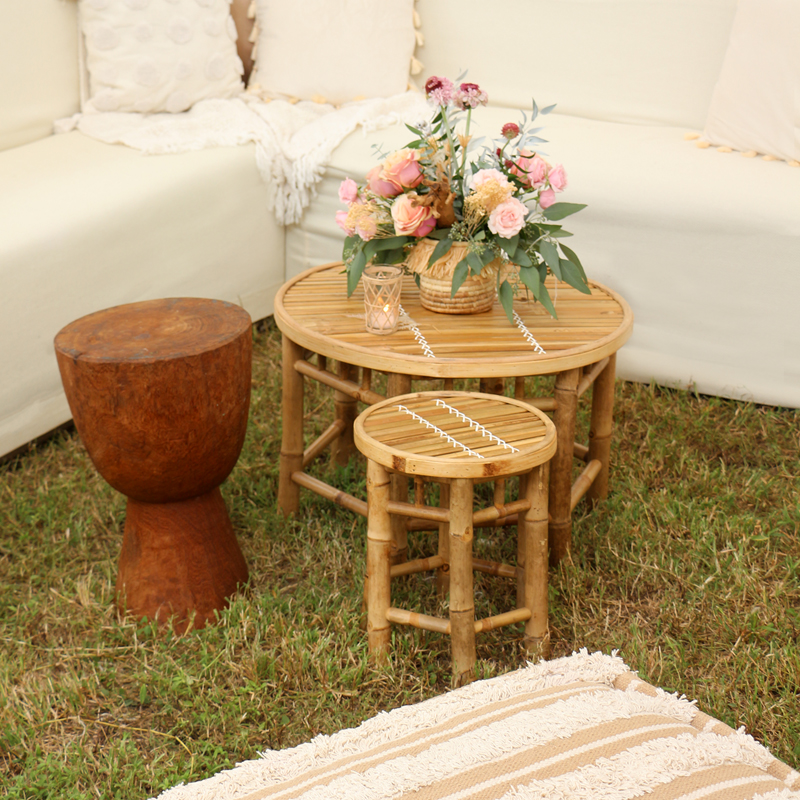 Wooden Ring Lounge Side Table