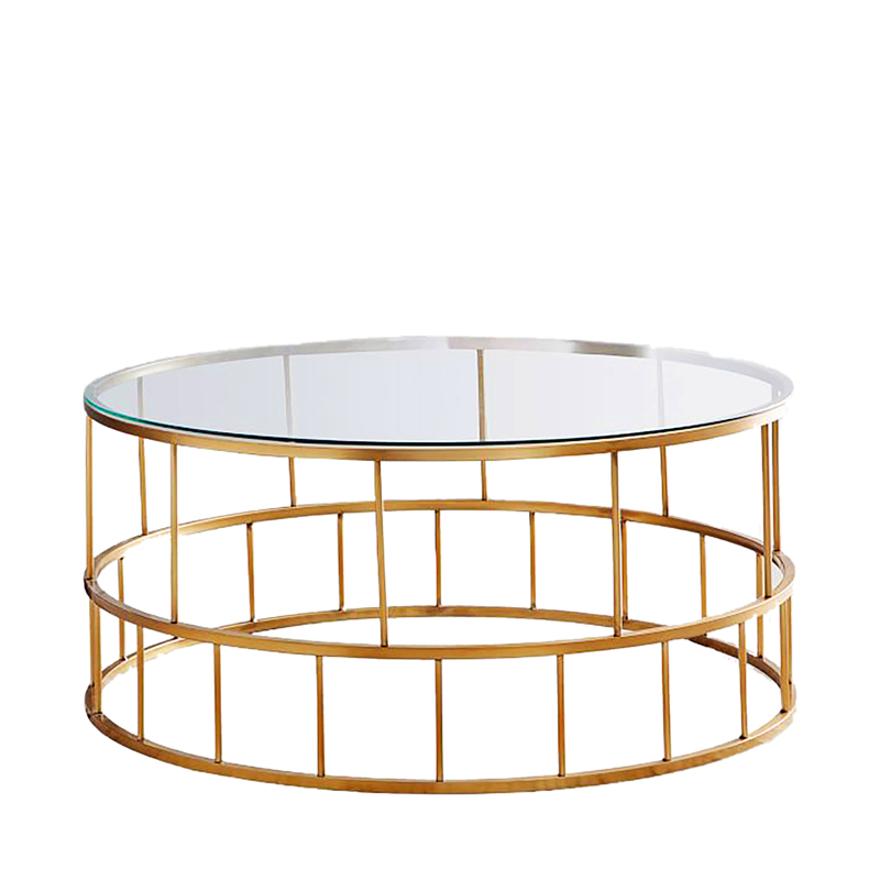 Gold Grid Lounge Coffee Table