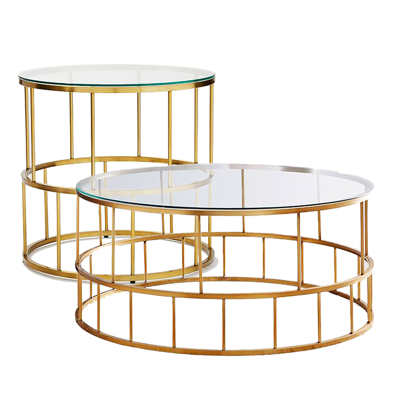 Gold Grid Lounge Coffee Table