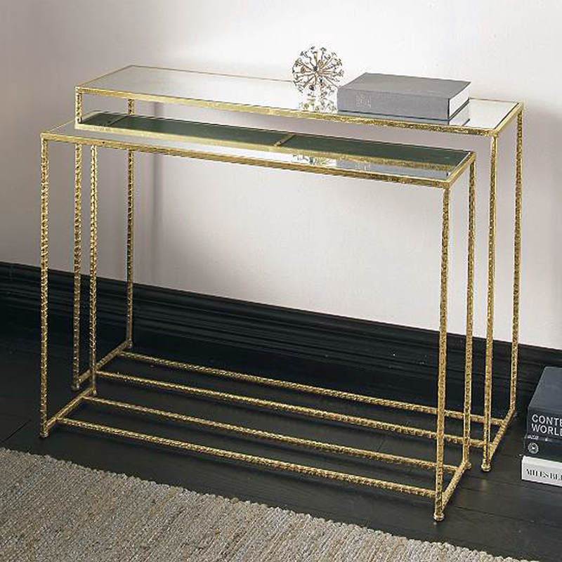 Gold Forged Lounge Console Table Large