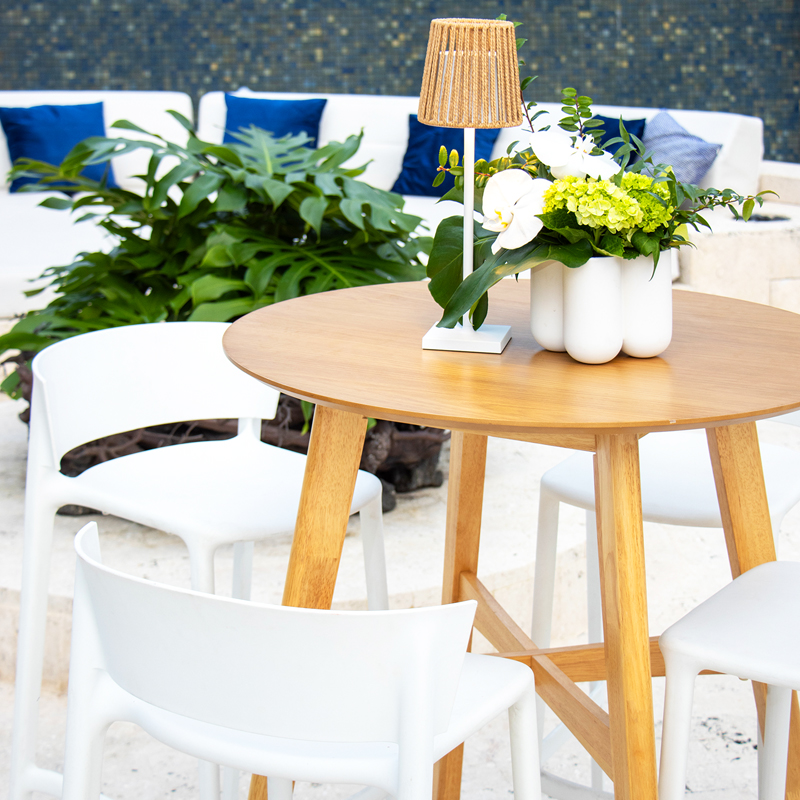 Africa White Barstool