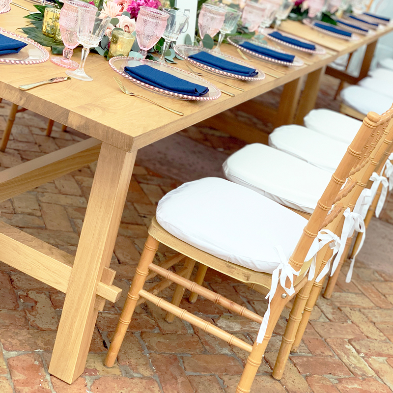 Rubia White Oak Dining Table