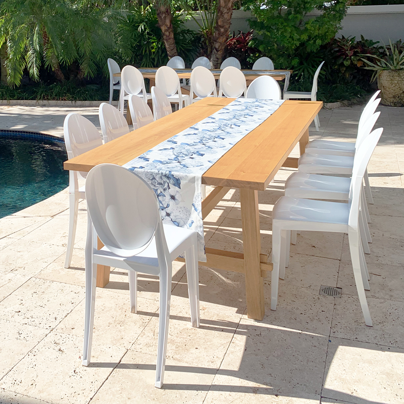 Rubia White Oak Rectangular Dining Table