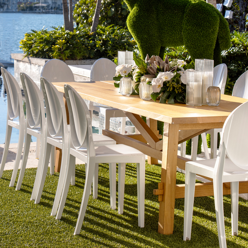 Rubia White Oak Rectangular Dining Table
