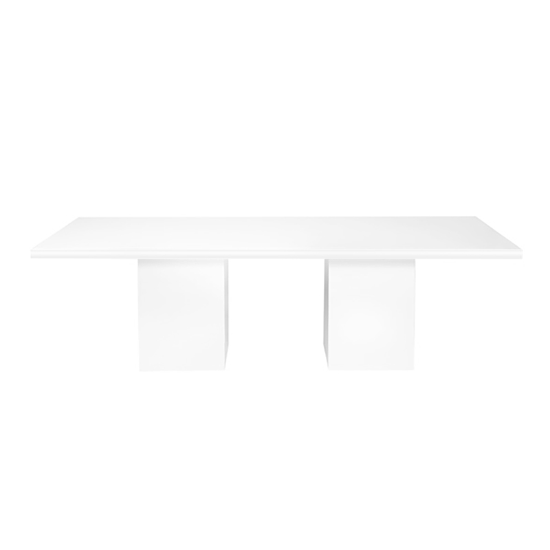 Standard Royal White Acrylic Dining Table