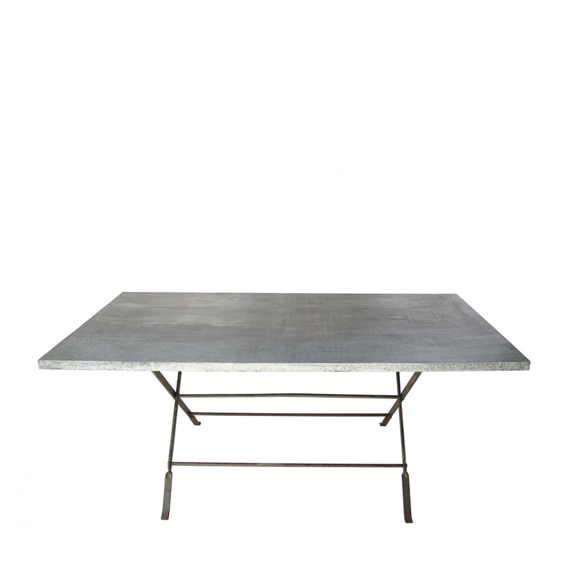 Provence Galvanized Dining Table