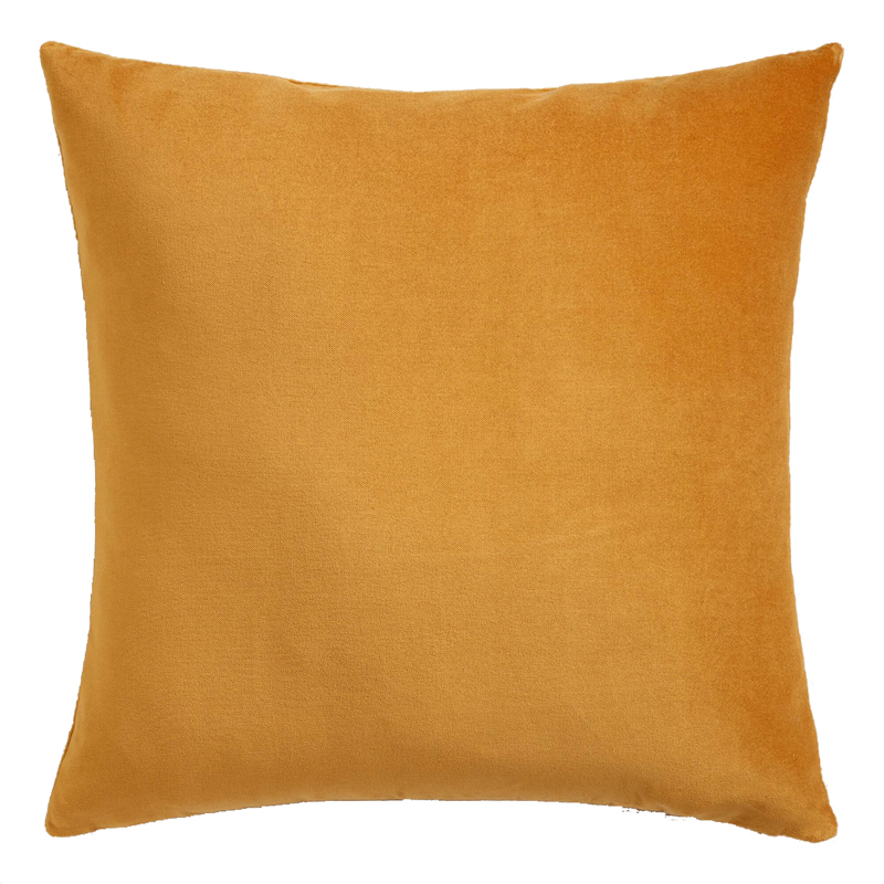 Yellow Amber Velvet Pillow 18 x 18