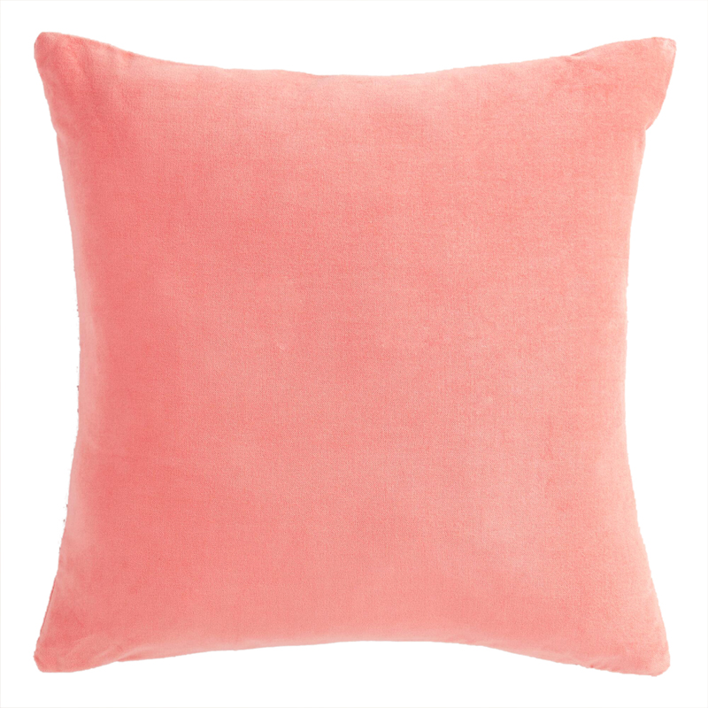 Pink Rose Velvet Pillow 18 x 18