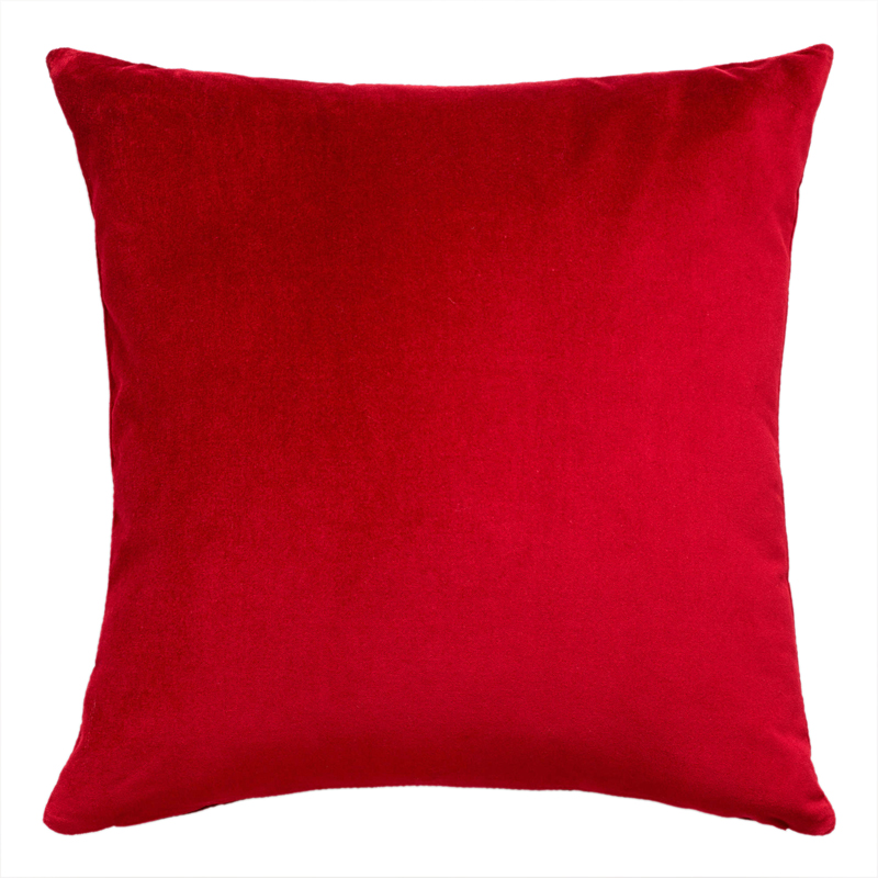 Red Cardinal Velvet Pillow 18 x 18