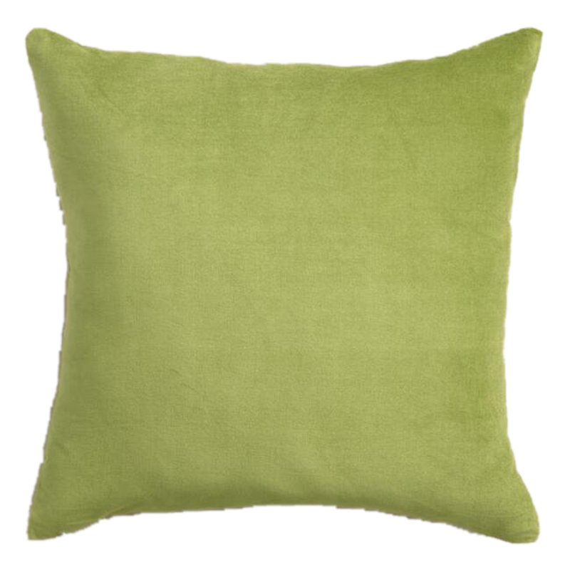 Green Citron Velvet Pillow 18 x 18