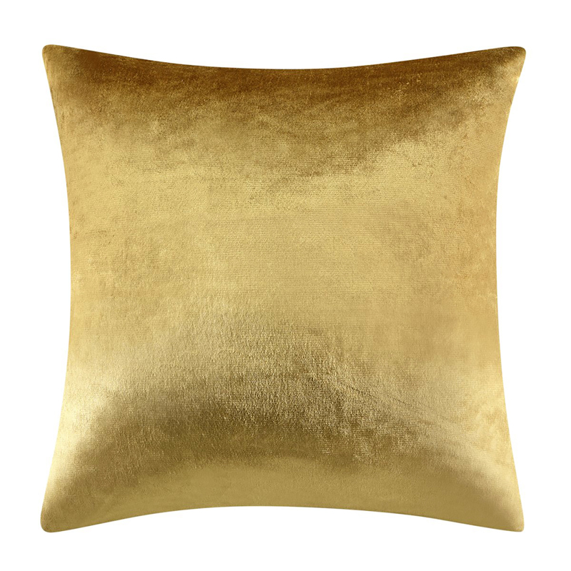 Gold Metallic Velvet Pillow 18 x 18