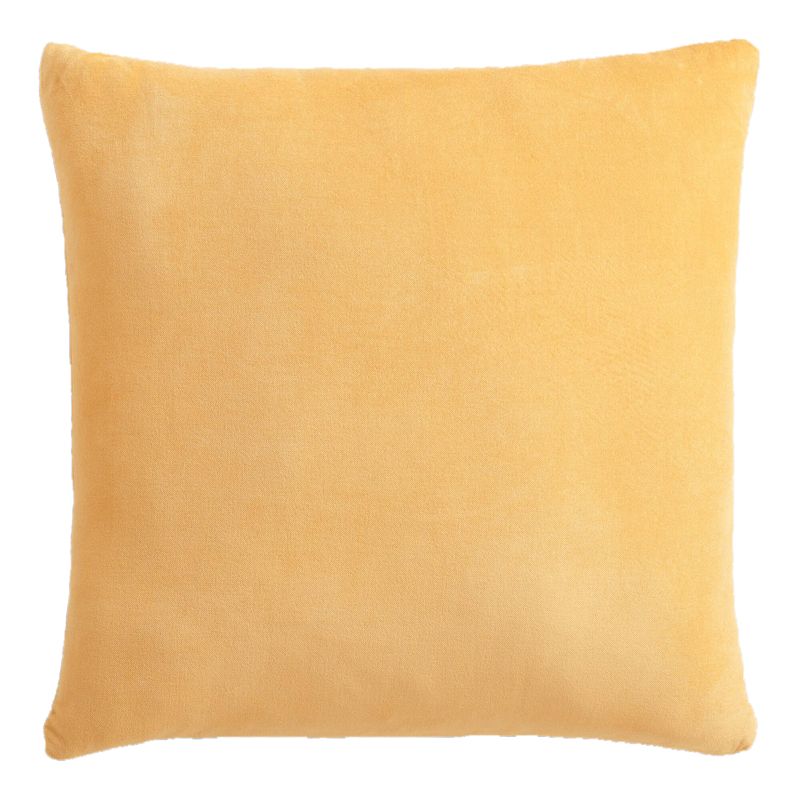 Yellow Butter Velvet Pillow 18 x 18