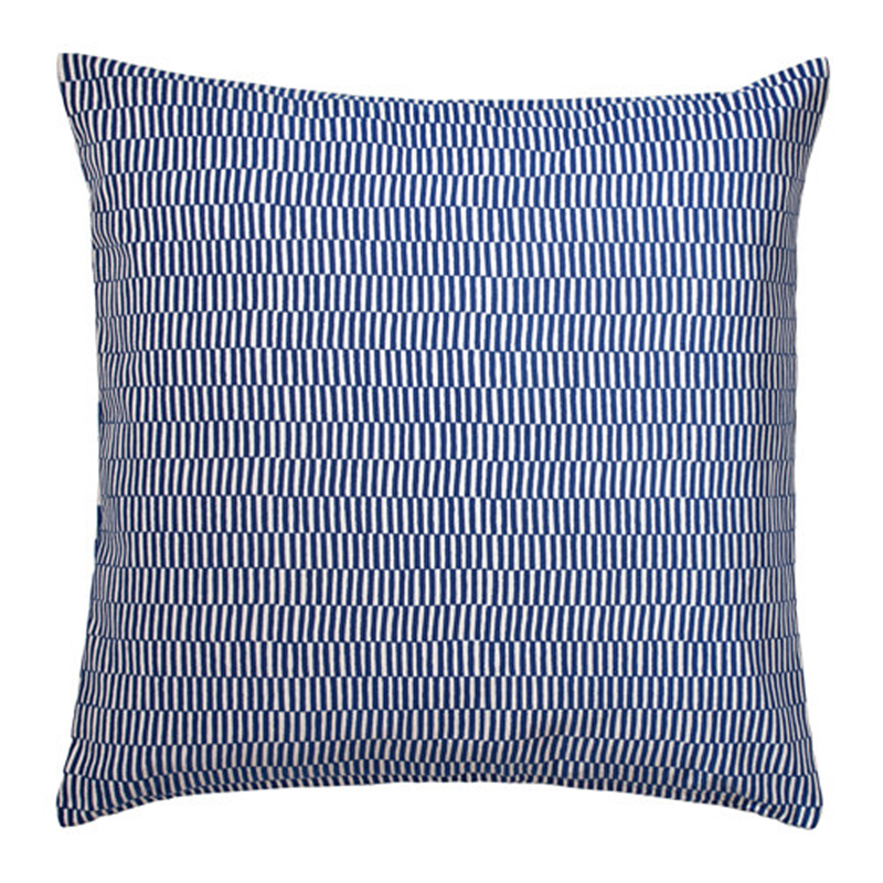 Blue Brick Velvet Pillow 18 x 18