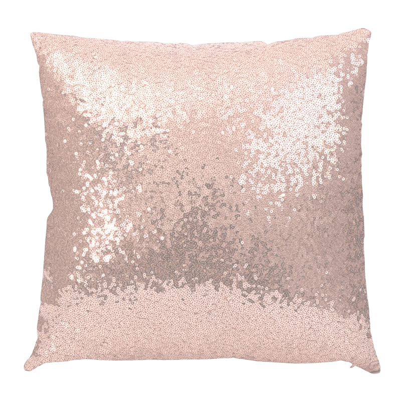 Pink Ice Sequin Pillow 18 x 18