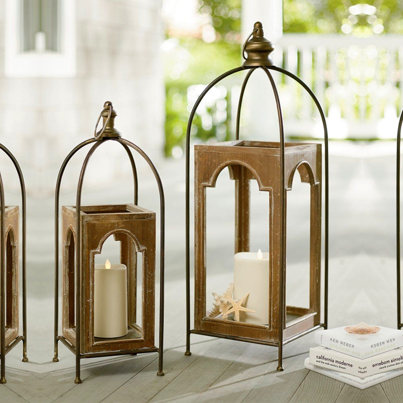 Wooden Temple Lanterns in Medium and Large