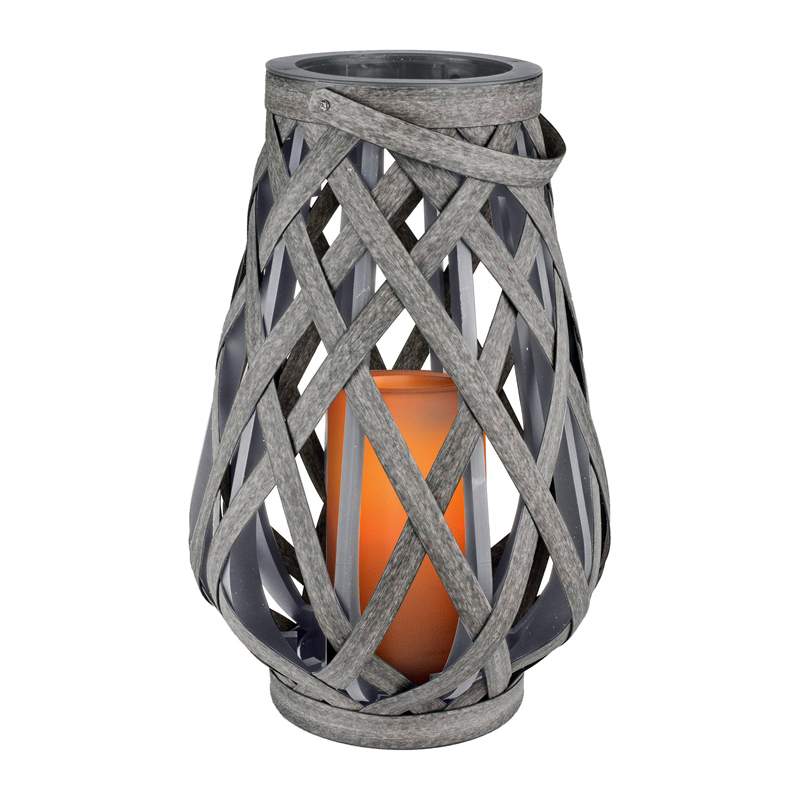 Rattan Basket Grey Lanterns, Medium and Large