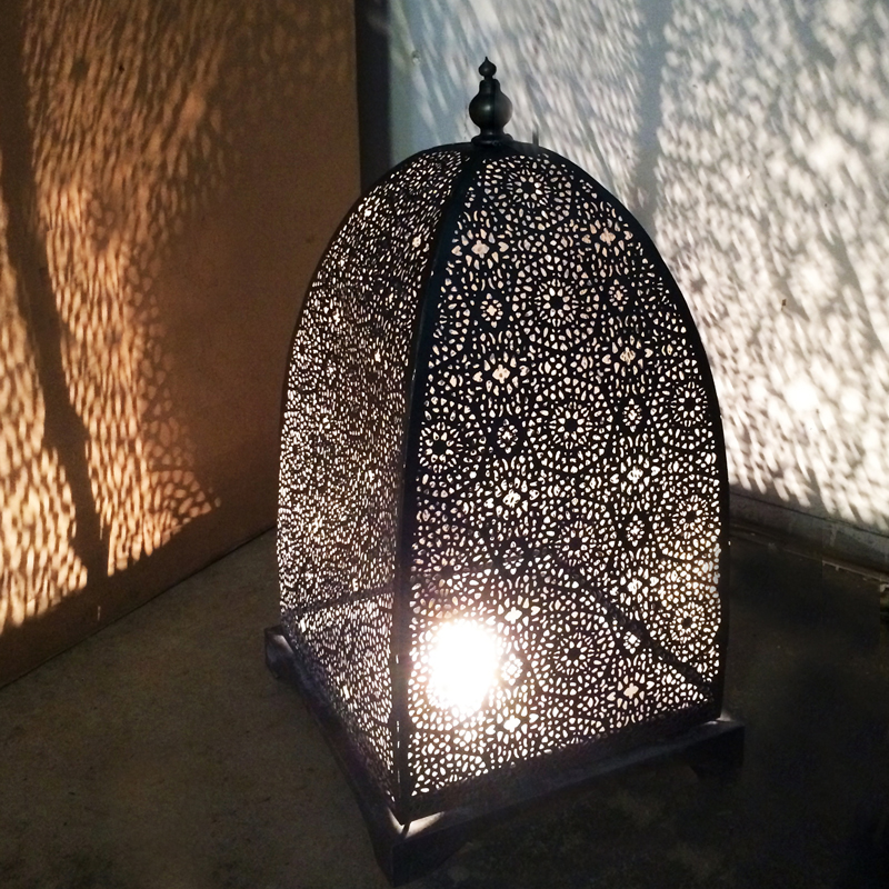 Metal Moroccan Bullet Table/Floor Lamp