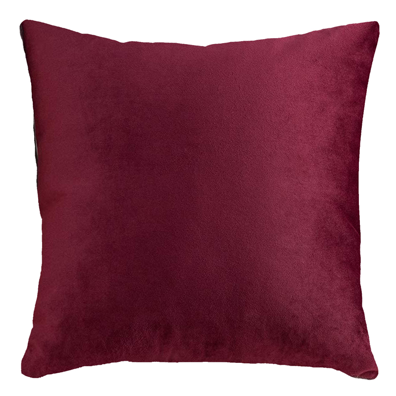 Red Burgundy Velvet Pillow 18 x 18