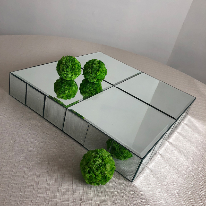 Beveled Mirror Riser for Cakes or Centerpieces