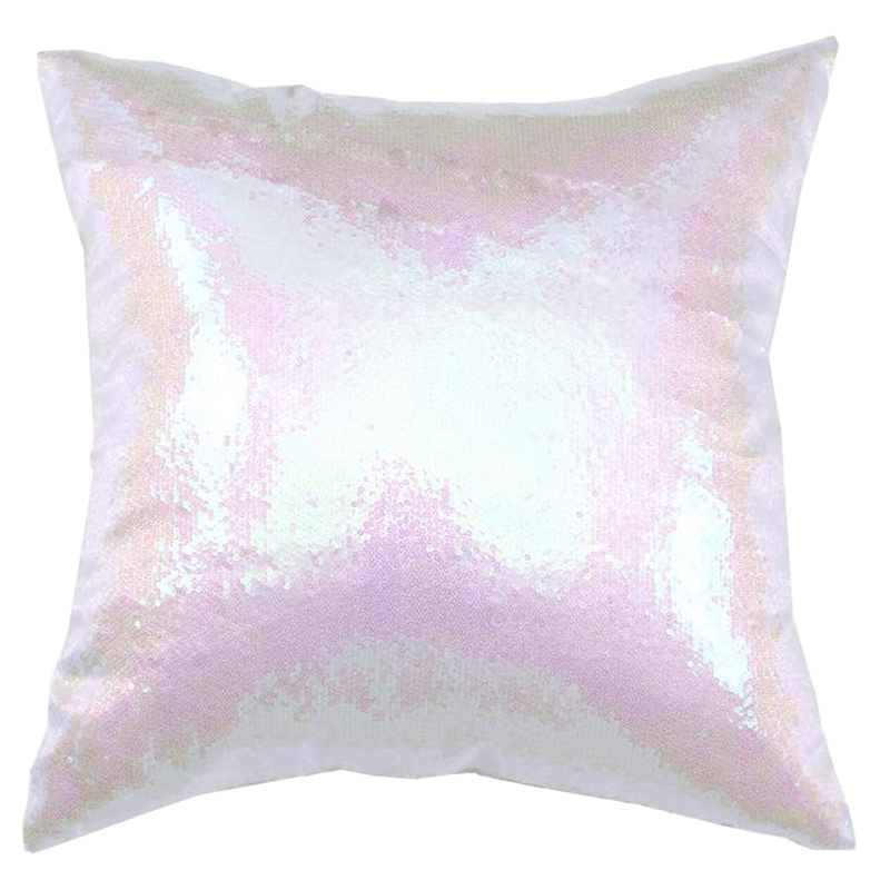 Pink Iridescent Sequin Pillow 18x18