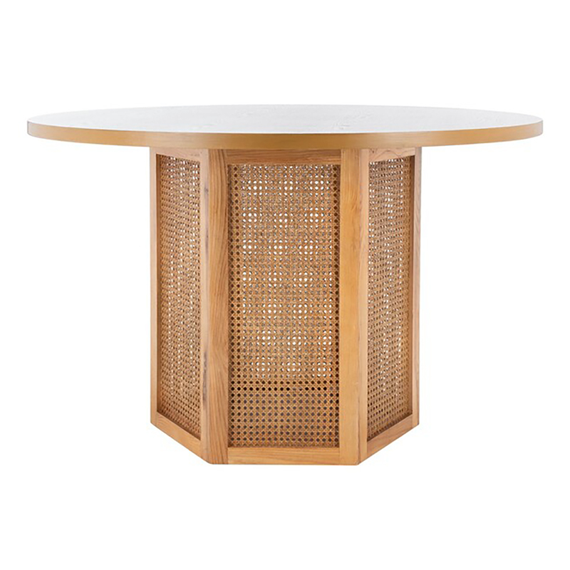 Cane Hexagon Bistro Low Cocktail Table
