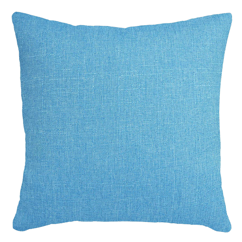 Blue Turquoise Woven Pillow 18x18