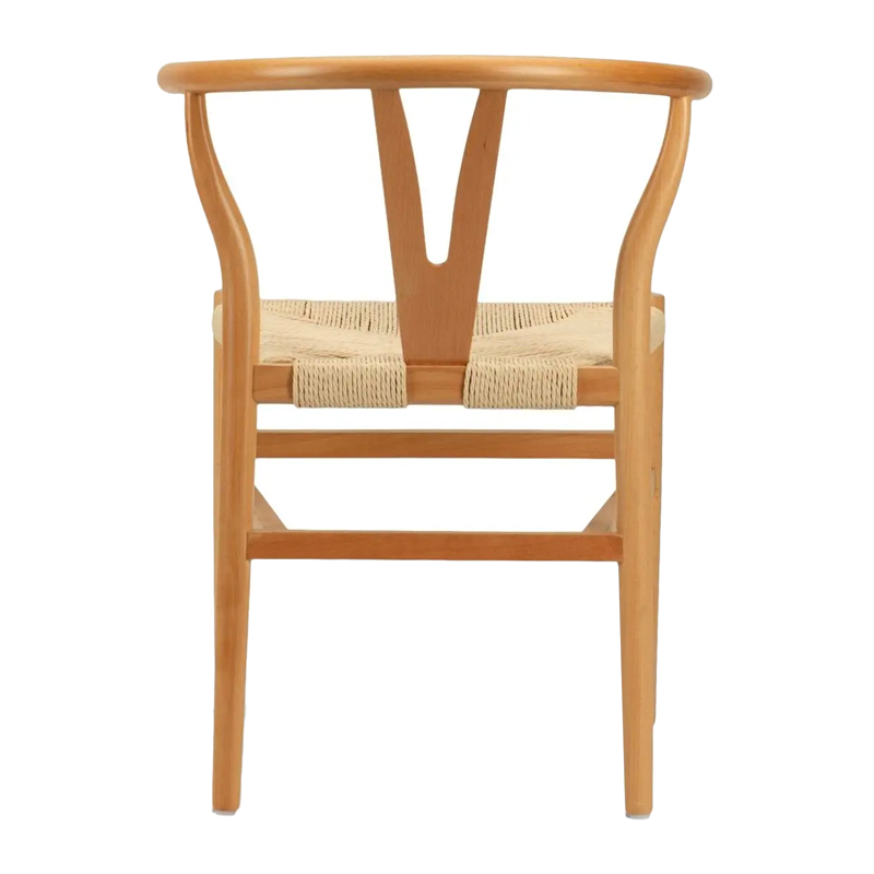 Wishbone Dining Chair in Clear White Oak