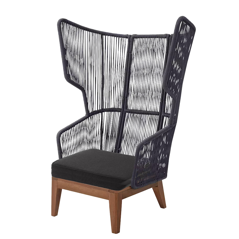 Cord Wingback Lounge Armchair