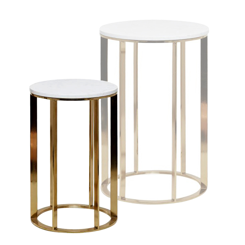 Palisades Gold Lounge Side Table Small