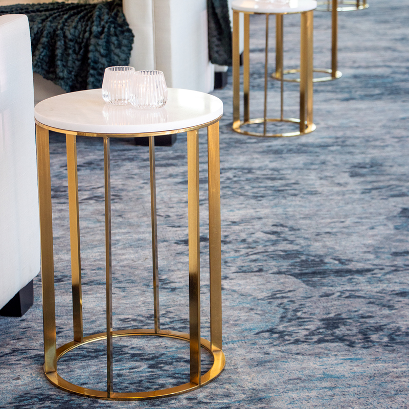 Palisades Gold Lounge Side Table Large