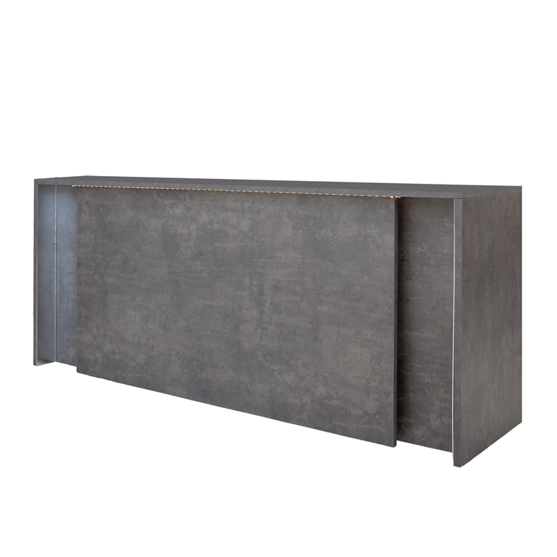 Gattaca Charcoal Concrete Decorative Barfront 8'