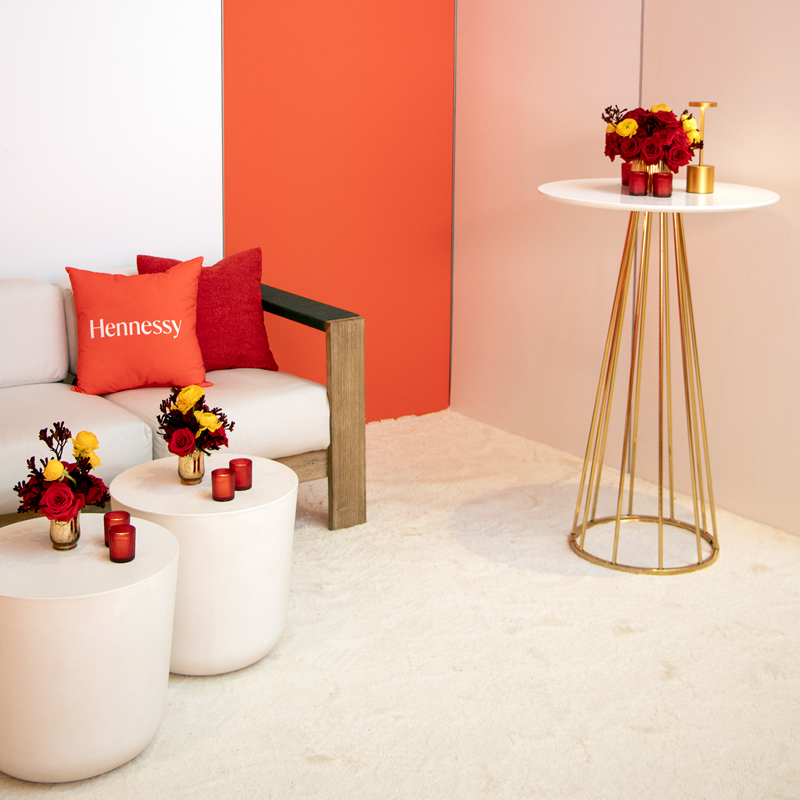 Sunray Highboy Cocktail Table Gold