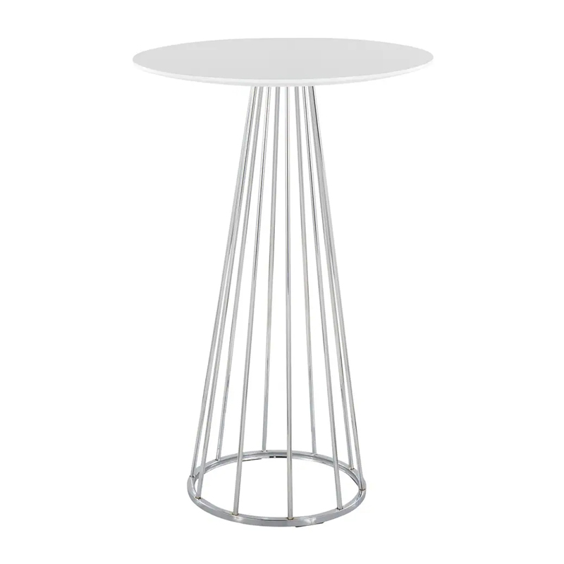 Sunray Highboy Cocktail Table Silver