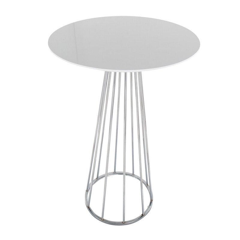 Sunray Highboy Cocktail Table Silver