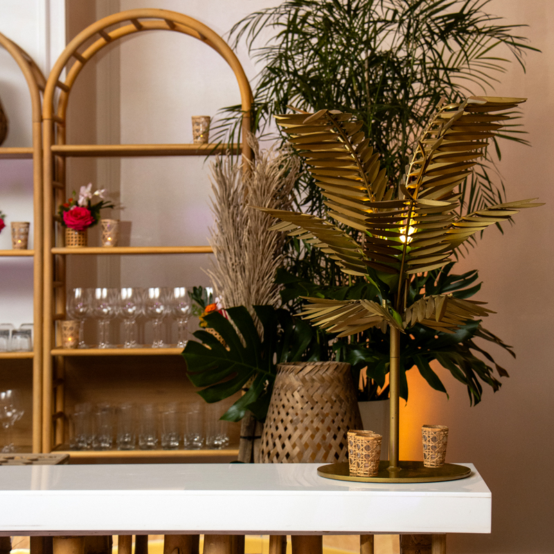 Tropicana Gold Table Lamp