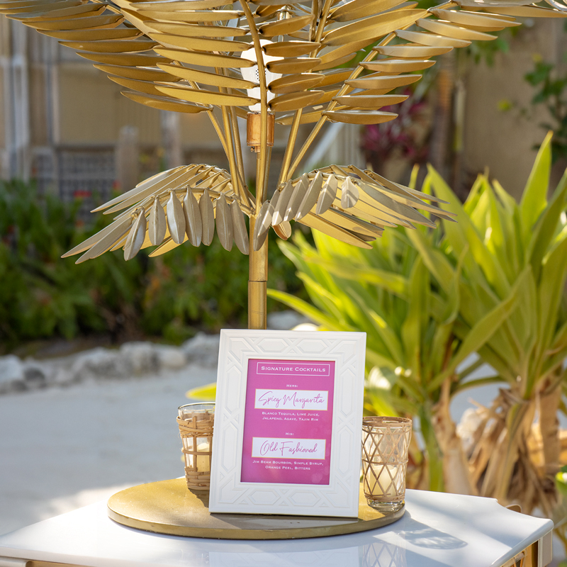 Tropicana Gold Table Lamp