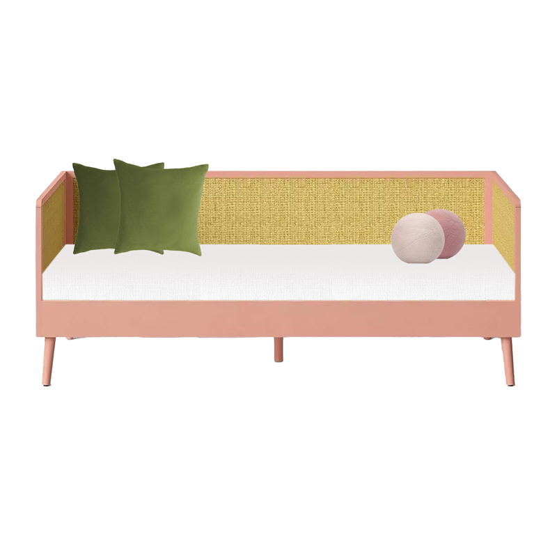 Gretel Rattan Daybed Lounge Rose