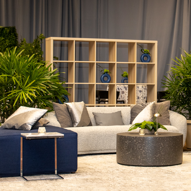 Black Terrazzo Lounge Coffee Table