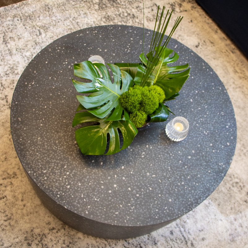 Black Terrazzo Lounge Coffee Table