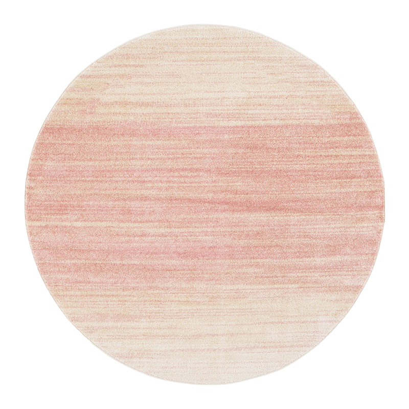 Sunset Pink Ombré Area Carpet 8' Round