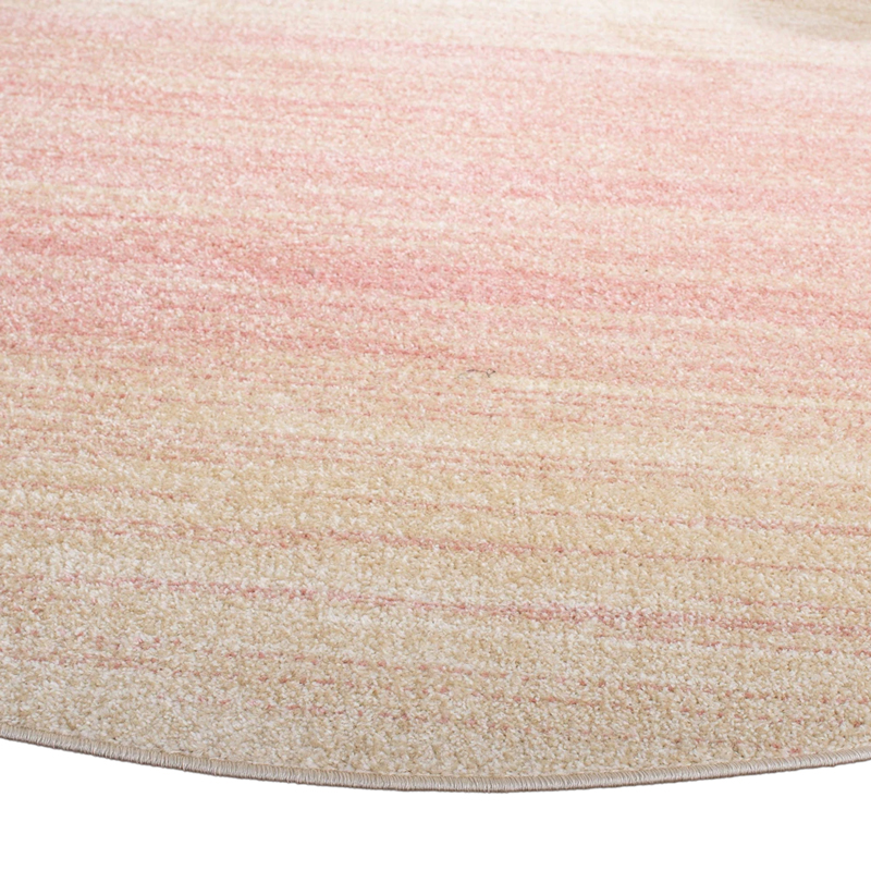 Sunset Pink Ombré Area Carpet 8' Round